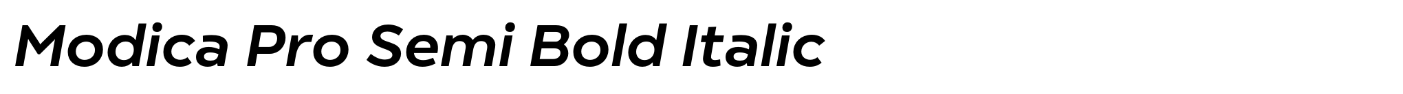 Modica Pro Semi Bold Italic image